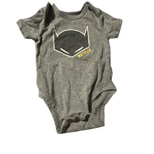 Batman Gray and Yellow Kids Bodysuit